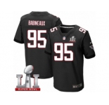 Men's Nike Atlanta Falcons #95 Jonathan Babineaux Elite Black Alternate Super Bowl LI 51 NFL Jersey