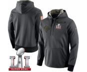 NFL Men's Atlanta Falcons Nike Anthracite Salute to Service Player Performance Super Bowl LI 51 Hoodie