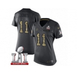 Women's Nike Atlanta Falcons #11 Julio Jones Limited Black 2016 Salute to Service Super Bowl LI 51 NFL Jersey