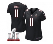 Women's Nike Atlanta Falcons #11 Julio Jones Limited Black Alternate Super Bowl LI 51 NFL Jersey