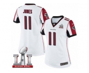 Women's Nike Atlanta Falcons #11 Julio Jones Limited White Super Bowl LI 51 NFL Jersey