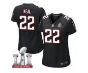 Women's Nike Atlanta Falcons #22 Keanu Neal Limited Black Alternate Super Bowl LI 51 NFL Jersey