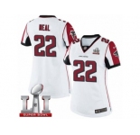 Women's Nike Atlanta Falcons #22 Keanu Neal Limited White Super Bowl LI 51 NFL Jersey