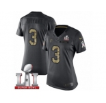 Women's Nike Atlanta Falcons #3 Matt Bryant Limited Black 2016 Salute to Service Super Bowl LI 51 NFL Jersey
