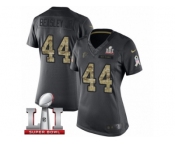 Women's Nike Atlanta Falcons #44 Vic Beasley Limited Black 2016 Salute to Service Super Bowl LI 51 NFL Jersey