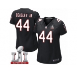 Women's Nike Atlanta Falcons #44 Vic Beasley Limited Black Alternate Super Bowl LI 51 NFL Jersey