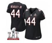 Women's Nike Atlanta Falcons #44 Vic Beasley Limited Black Alternate Super Bowl LI 51 NFL Jersey