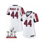 Women's Nike Atlanta Falcons #44 Vic Beasley Limited White Super Bowl LI 51 NFL Jersey