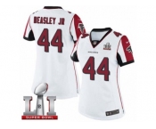 Women's Nike Atlanta Falcons #44 Vic Beasley Limited White Super Bowl LI 51 NFL Jersey