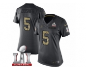 Women's Nike Atlanta Falcons #5 Matt Bosher Limited Black 2016 Salute to Service Super Bowl LI 51 NFL Jersey