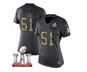 Women's Nike Atlanta Falcons #51 Alex Mack Limited Black 2016 Salute to Service Super Bowl LI 51 NFL Jersey