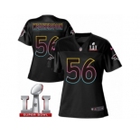 Women's Nike Atlanta Falcons #56 Sean Weatherspoon Game Black Fashion Super Bowl LI 51 NFL Jersey