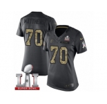 Women's Nike Atlanta Falcons #70 Jake Matthews Limited Black 2016 Salute to Service Super Bowl LI 51 NFL Jersey