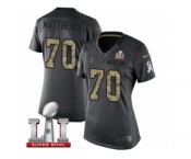 Women's Nike Atlanta Falcons #70 Jake Matthews Limited Black 2016 Salute to Service Super Bowl LI 51 NFL Jersey