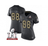 Women's Nike Atlanta Falcons #88 Tony Gonzalez Limited Black 2016 Salute to Service Super Bowl LI 51 NFL Jersey