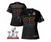 Women's Nike Atlanta Falcons #95 Jonathan Babineaux Game Black Fashion Super Bowl LI 51 NFL Jersey