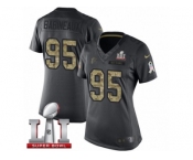 Women's Nike Atlanta Falcons #95 Jonathan Babineaux Limited Black 2016 Salute to Service Super Bowl LI 51 NFL Jersey