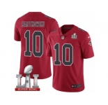 Youth Nike Atlanta Falcons #10 Steve Bartkowski Limited Red Rush Super Bowl LI 51 NFL Jersey