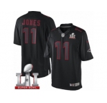 Youth Nike Atlanta Falcons #11 Julio Jones Limited Black Impact Super Bowl LI 51 NFL Jersey