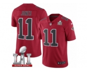 Youth Nike Atlanta Falcons #11 Julio Jones Limited Red Rush Super Bowl LI 51 NFL Jersey