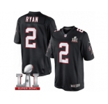 Youth Nike Atlanta Falcons #2 Matt Ryan Limited Black Alternate Super Bowl LI 51 NFL Jersey