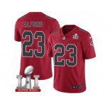 Youth Nike Atlanta Falcons #23 Robert Alford Limited Red Rush Super Bowl LI 51 NFL Jersey