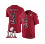 Youth Nike Atlanta Falcons #3 Matt Bryant Limited Red Rush Super Bowl LI 51 NFL Jersey