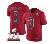 Youth Nike Atlanta Falcons #3 Matt Bryant Limited Red Rush Super Bowl LI 51 NFL Jersey