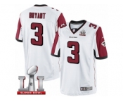 Youth Nike Atlanta Falcons #3 Matt Bryant Limited White Super Bowl LI 51 NFL Jersey