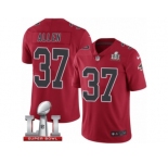 Youth Nike Atlanta Falcons #37 Ricardo Allen Limited Red Rush Super Bowl LI 51 NFL Jersey