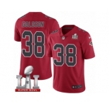 Youth Nike Atlanta Falcons #38 Dashon Goldson Limited Red Rush Super Bowl LI 51 NFL Jersey