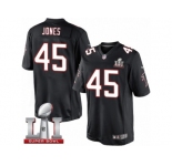 Youth Nike Atlanta Falcons #45 Deion Jones Limited Black Alternate Super Bowl LI 51 NFL Jersey