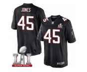 Youth Nike Atlanta Falcons #45 Deion Jones Limited Black Alternate Super Bowl LI 51 NFL Jersey
