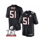 Youth Nike Atlanta Falcons #51 Alex Mack Limited Black Alternate Super Bowl LI 51 NFL Jersey