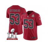 Youth Nike Atlanta Falcons #53 LaRoy Reynolds Limited Red Rush Super Bowl LI 51 NFL Jersey