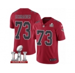 Youth Nike Atlanta Falcons #73 Ryan Schraeder Limited Red Rush Super Bowl LI 51 NFL Jersey