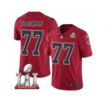 Youth Nike Atlanta Falcons #77 Ra'Shede Hageman Limited Red Rush Super Bowl LI 51 NFL Jersey