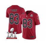 Youth Nike Atlanta Falcons #83 Jacob Tamme Limited Red Rush Super Bowl LI 51 NFL Jersey