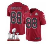 Youth Nike Atlanta Falcons #88 Tony Gonzalez Limited Red Rush Super Bowl LI 51 NFL Jersey