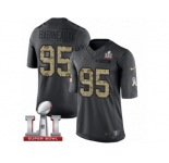 Youth Nike Atlanta Falcons #95 Jonathan Babineaux Limited Black 2016 Salute to Service Super Bowl LI 51 NFL Jersey