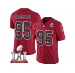 Youth Nike Atlanta Falcons #95 Jonathan Babineaux Limited Red Rush Super Bowl LI 51 NFL Jersey