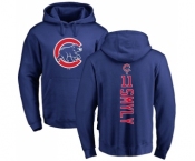 MLB Nike Chicago Cubs #11 Drew Smyly Royal Blue Backer Pullover Hoodie