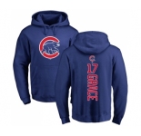 MLB Nike Chicago Cubs #17 Mark Grace Royal Blue Backer Pullover Hoodie