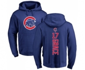 MLB Nike Chicago Cubs #17 Mark Grace Royal Blue Backer Pullover Hoodie