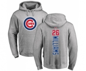 MLB Nike Chicago Cubs #26 Billy Williams Ash Backer Pullover Hoodie