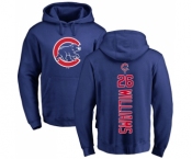 MLB Nike Chicago Cubs #26 Billy Williams Royal Blue Backer Pullover Hoodie