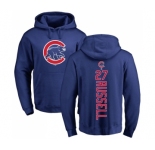 MLB Nike Chicago Cubs #27 Addison Russell Royal Blue Backer Pullover Hoodie