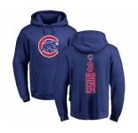 MLB Nike Chicago Cubs #3 David Ross Royal Blue Backer Pullover Hoodie