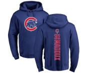 MLB Nike Chicago Cubs #31 Greg Maddux Royal Blue Backer Pullover Hoodie