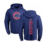 MLB Nike Chicago Cubs #34 Jon Lester Royal Blue Backer Pullover Hoodie
